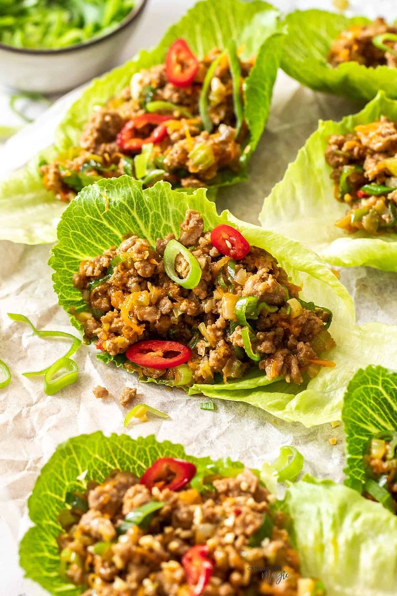 Lettuce Wraps or Lettuce-Based Dishes