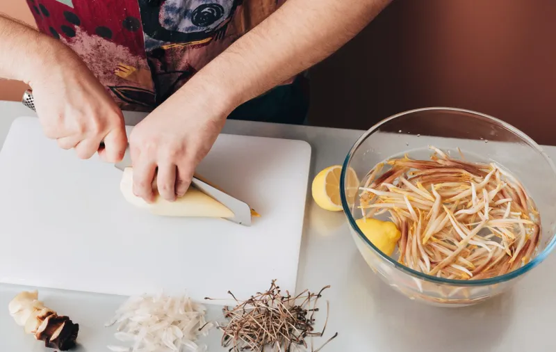 Banana blossom already has a place in the kitchen