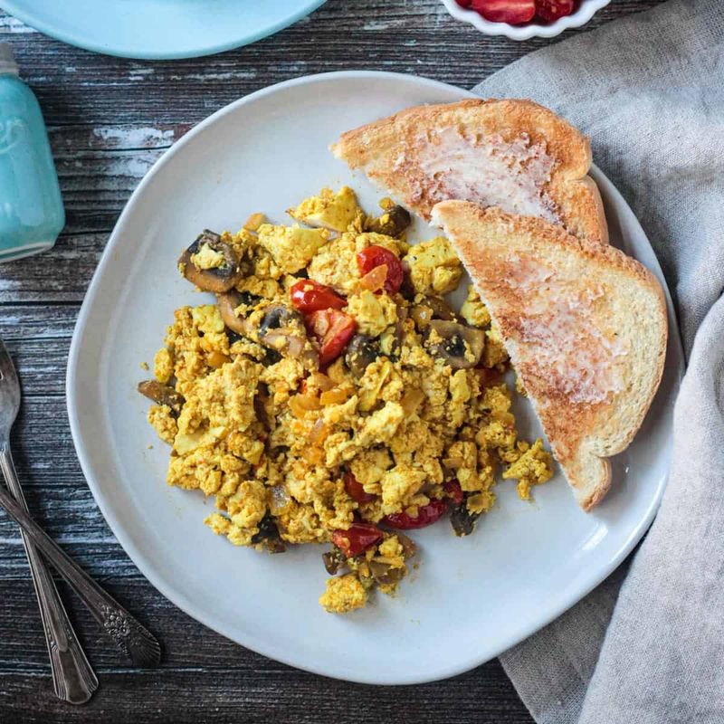 Tofu Egg Breakfast-for-Dinner Scramble