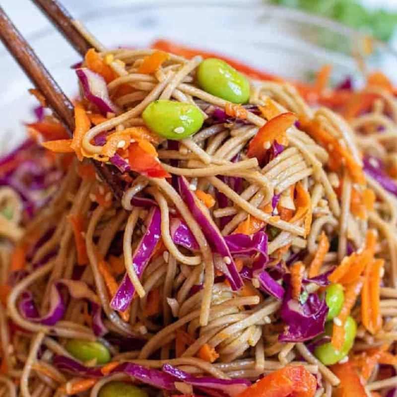 Soba Noodle Salad with Sesame Dressing