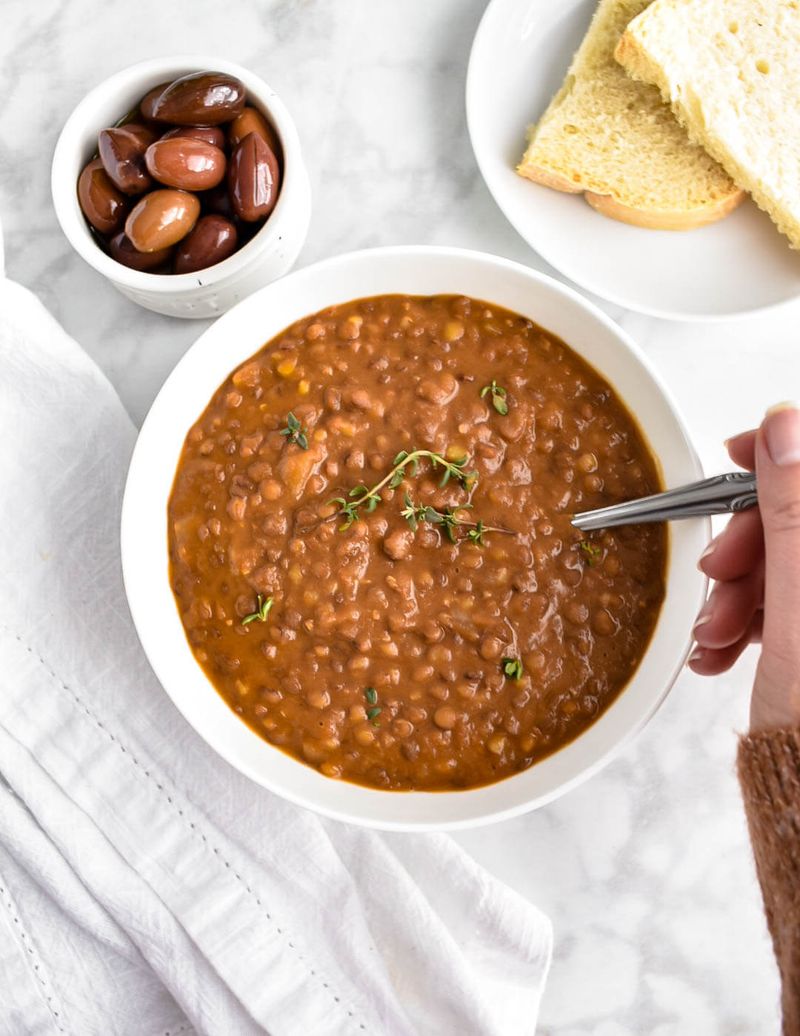Lentil-Style Fakeout Soup With Canned Beans