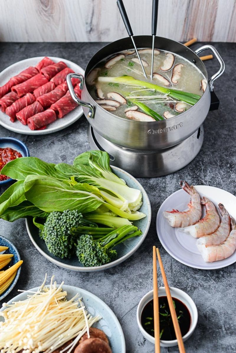 Garlic Ginger Broth Fondue