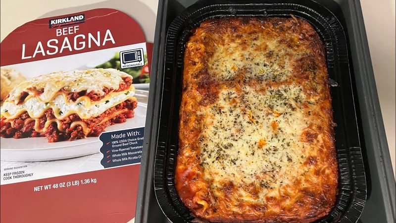 Kirkland Signature Meat Lasagna (club-store trays)