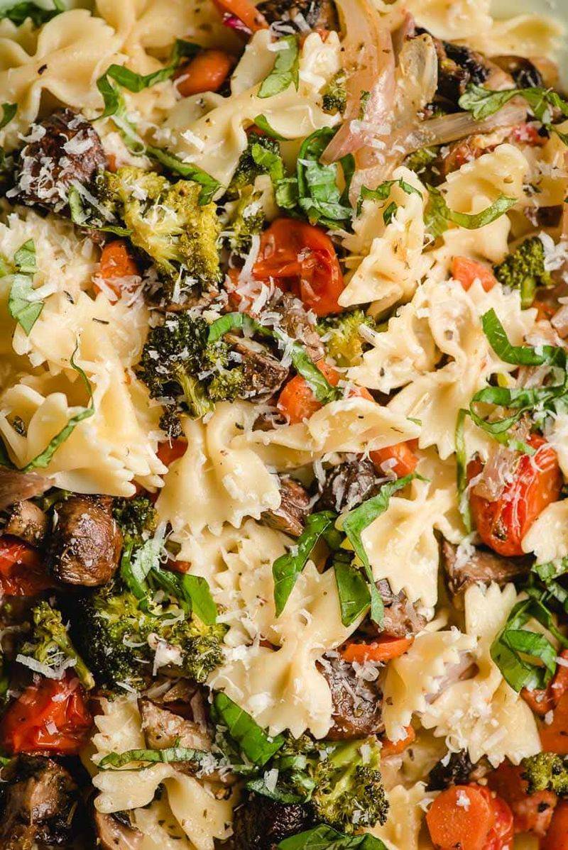 Roasted Vegetable Primavera with Farfalle