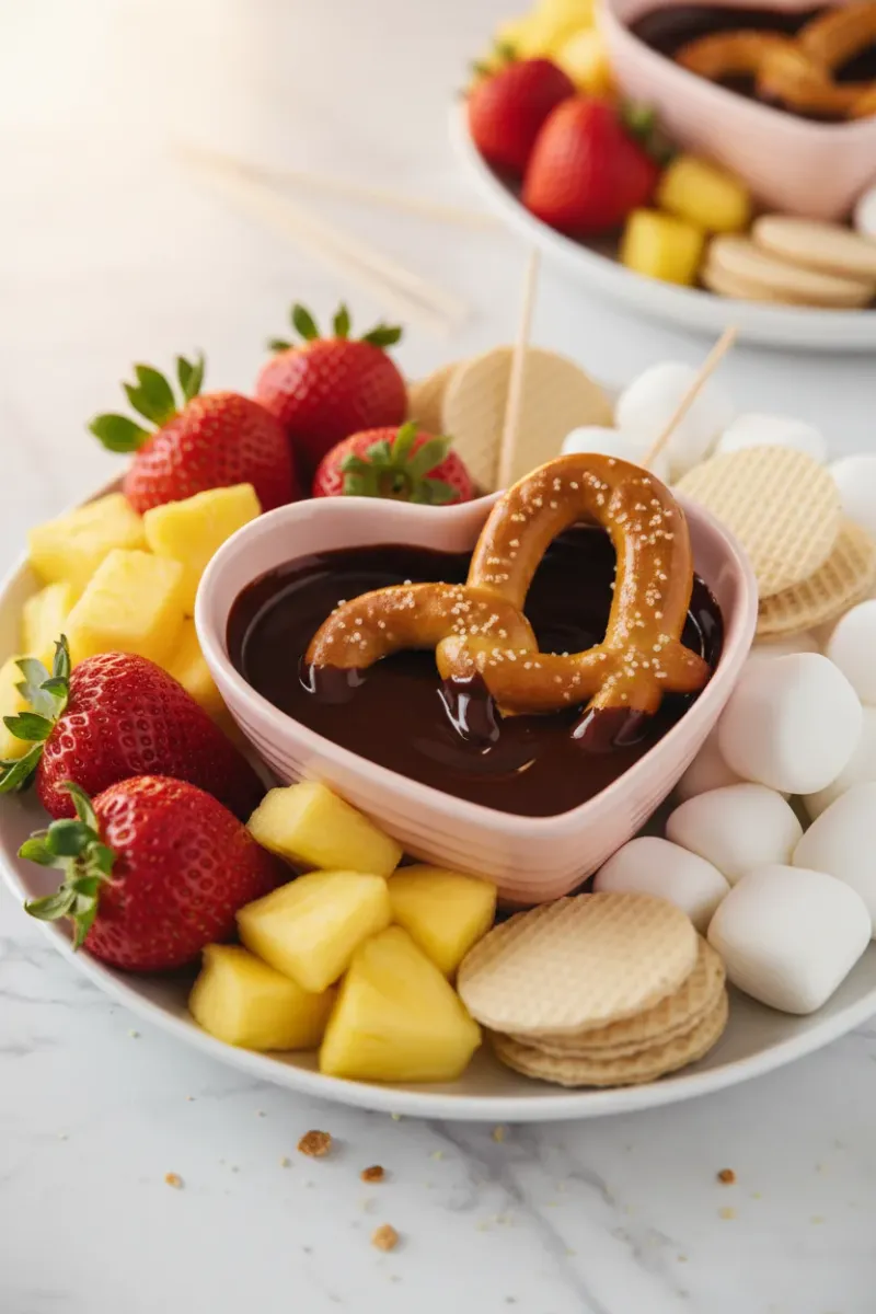 White Chocolate Raspberry Fondue