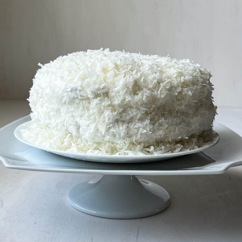 Fluffy Coconut Easter Cake