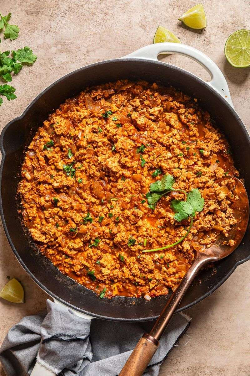 Copycat Sofritas (Spicy Tofu Crumbles)