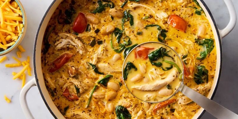 Creamy Tuscan Chicken Chili