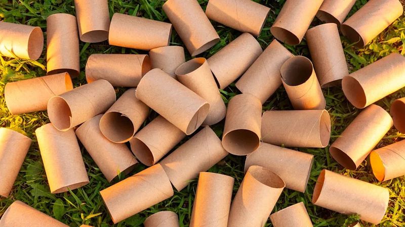 A tube adds brown material, not a compost shortcut