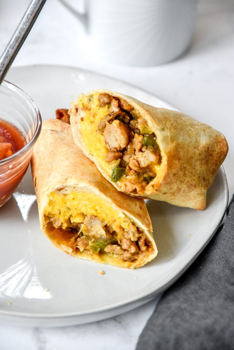 Spam Breakfast Burritos