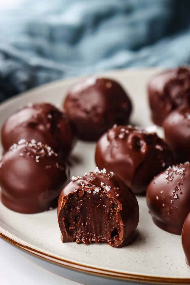Chocolate caramel truffles