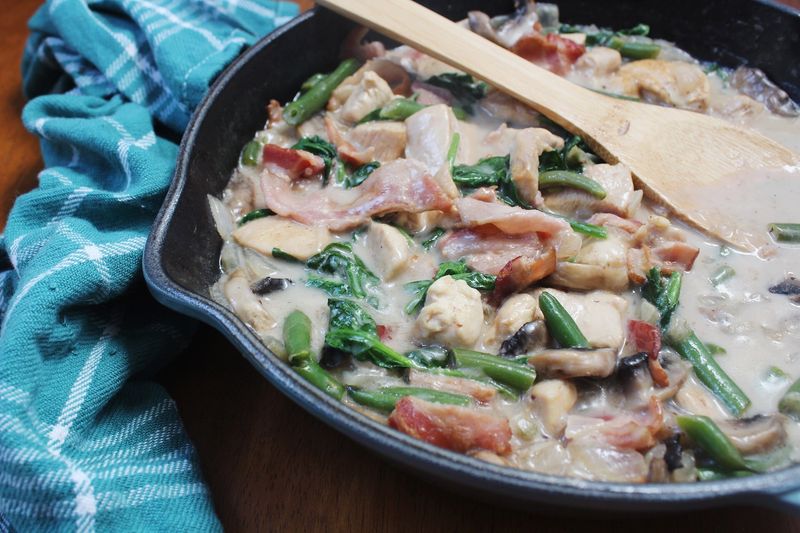 One-Pan Creamy Chicken and Veggies