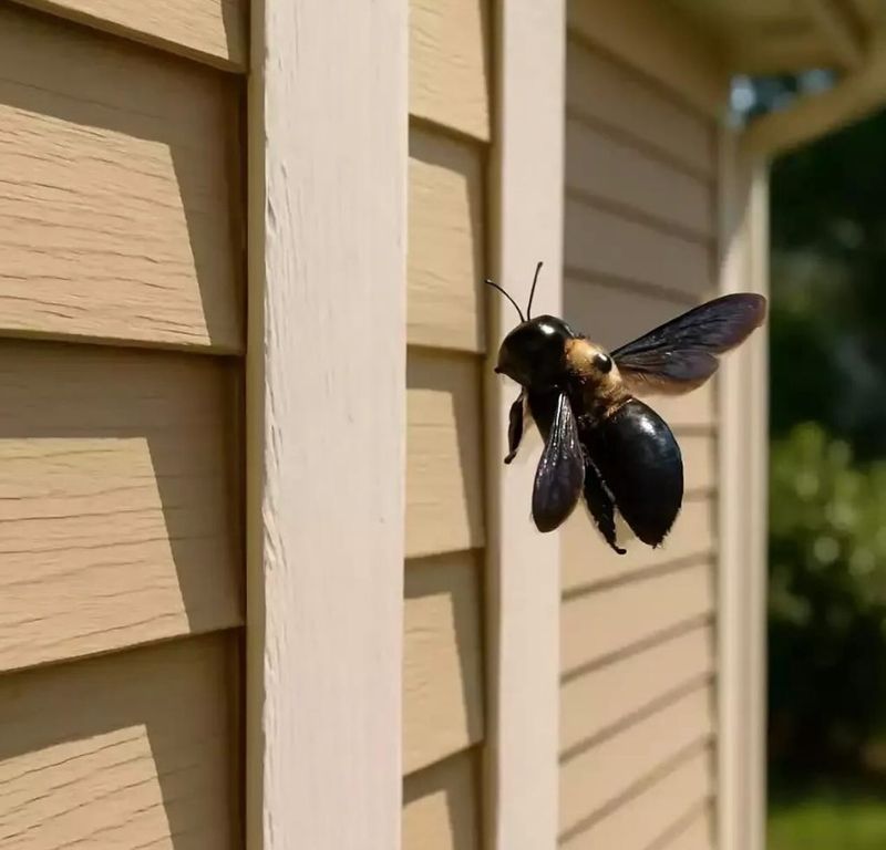 Match the response to the bee and the wood