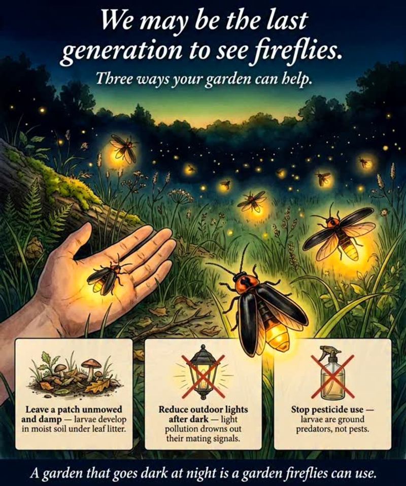 Three yard habits that protect firefly habitat