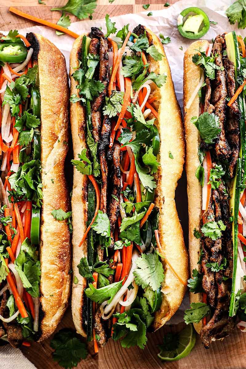 Grilled Beef Bánh Mì Roll