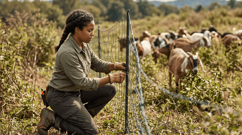 Portable fences still require a full livestock operation
