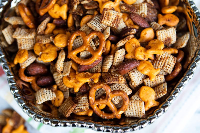 Chex Mix With Cheerios and Goldfish