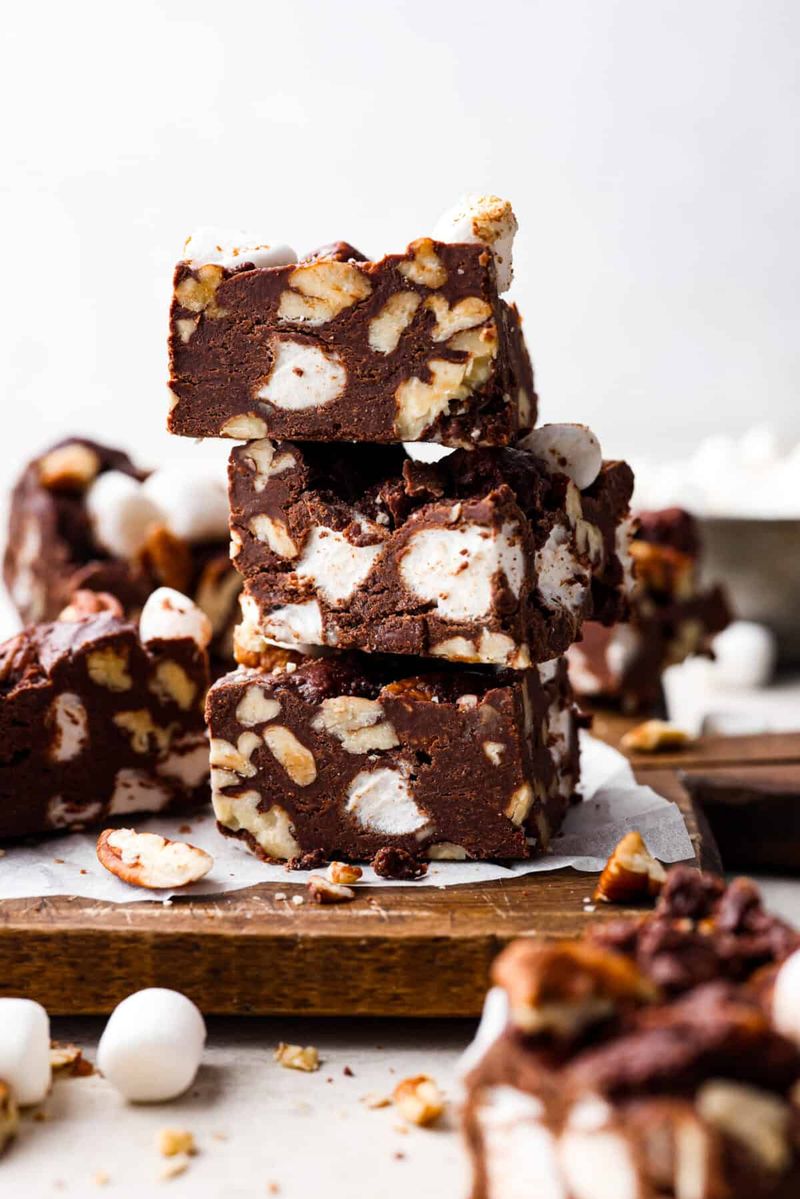 Classic Chocolate Rocky Road with Mini Marshmallows