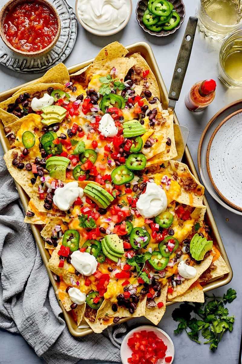Breakfast Nachos with Bacon and Egg