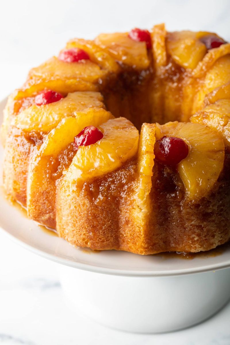 Pineapple Upside Down Bundt Cake