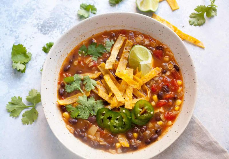 Black Bean And Corn Tortilla Soup