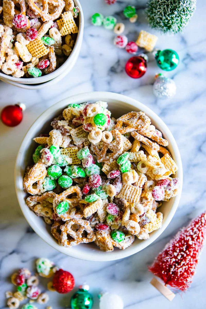 Holiday White Chocolate Chex Mix