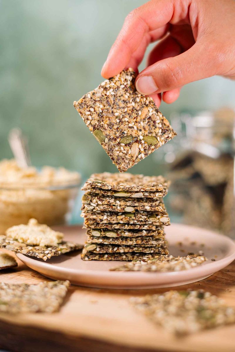 Chia and Flaxseed Crackers