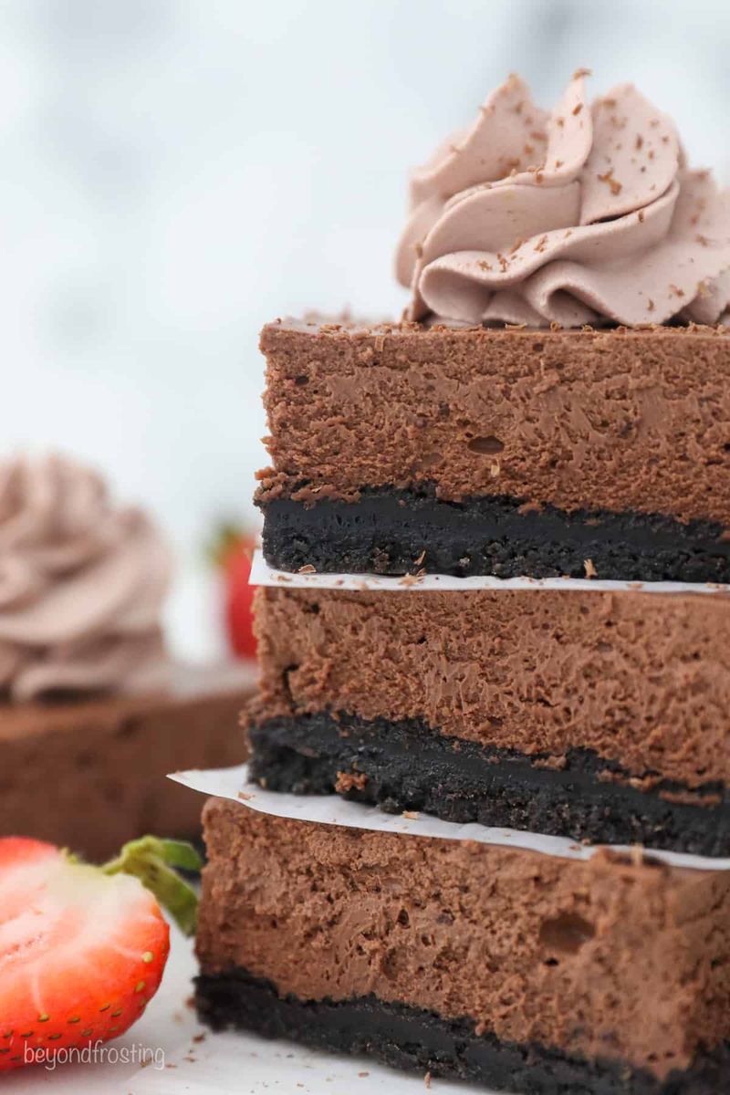 Chocolate Cake Mix Cheesecake Bars