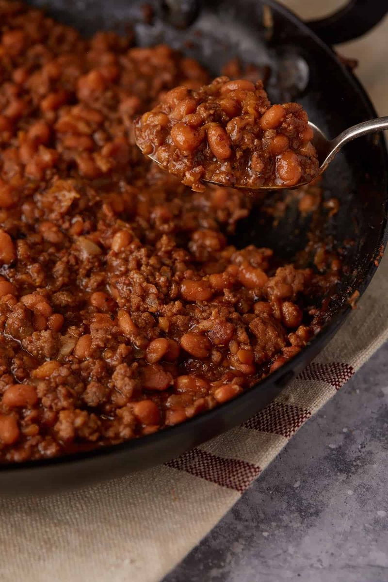 Skillet Baked Beans and Ground Beef