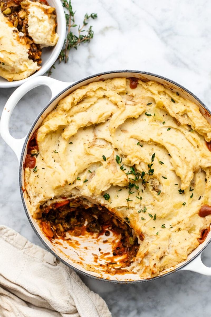Mushroom and Lentil Shepherd’s Pie