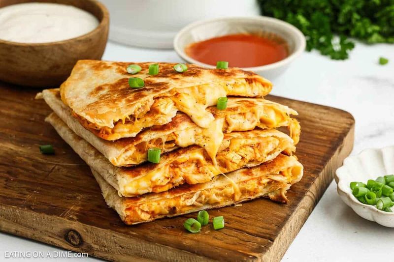 Buffalo Chicken Quesadillas