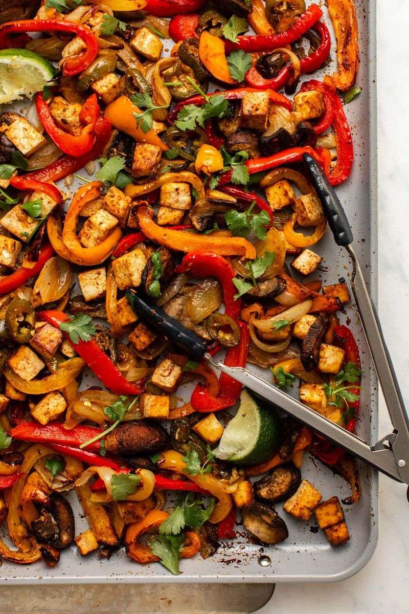 Vegetarian Sheet Pan Fajitas