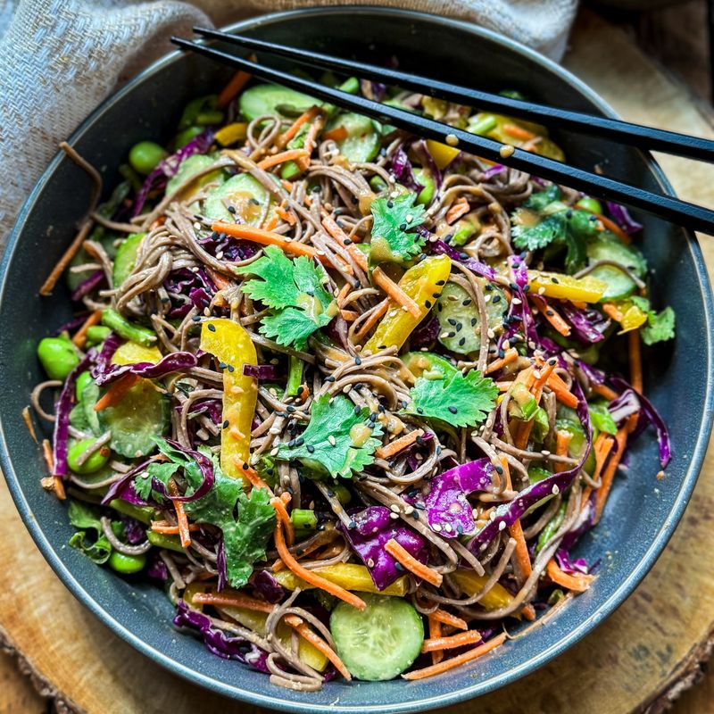 Asian Noodle Salad with Peanut Dressing