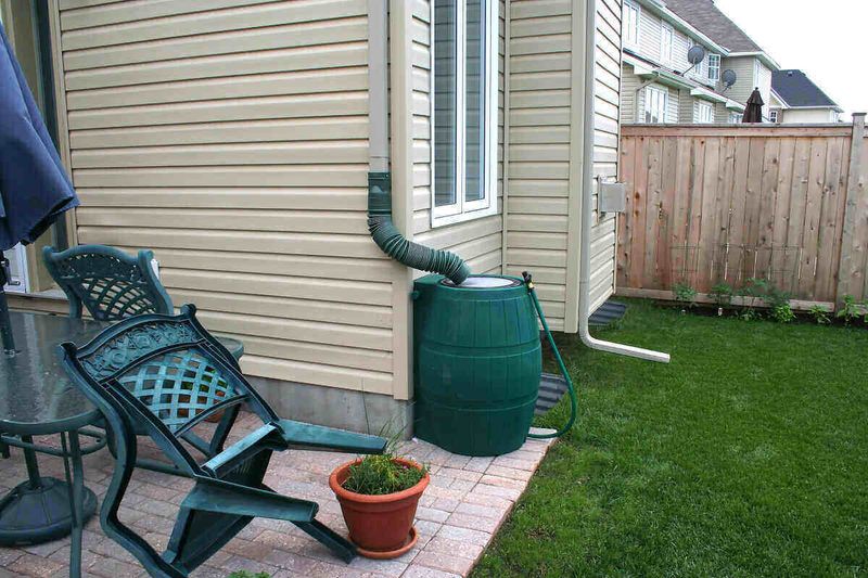 Size the catchment around the downspout
