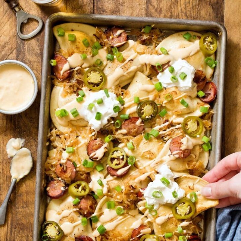 Build a Pierogi Nacho Platter