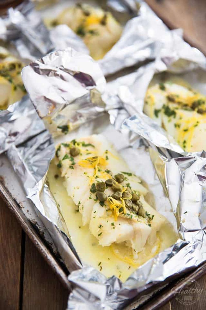 Cod + butter + lemon + capers