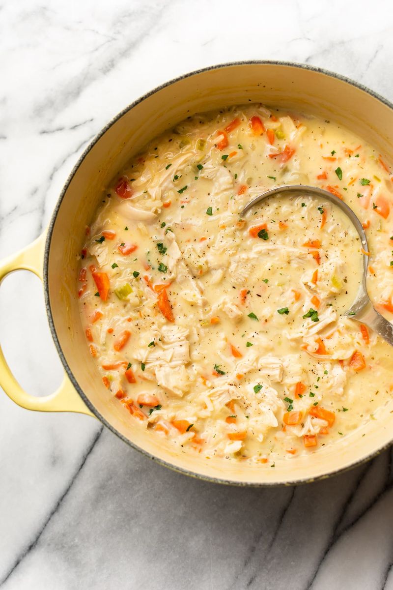 Creamy White Chicken and Rice Soup