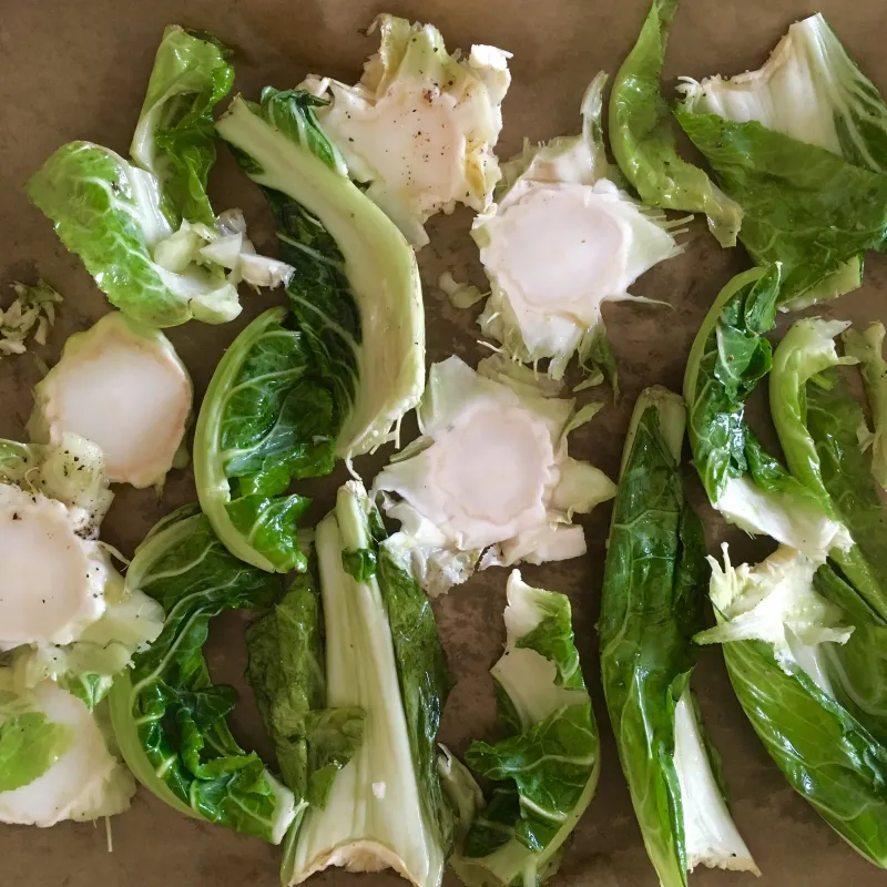 Cauliflower Stems and Leaves
