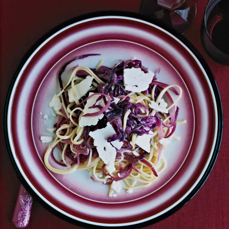 Red Cabbage Ragu Pasta