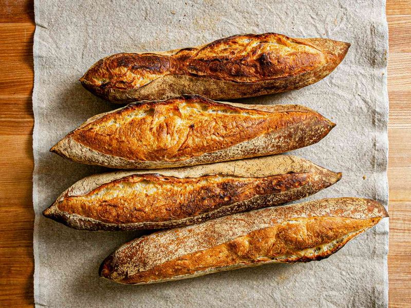 Supermarket “fresh baked” baguettes