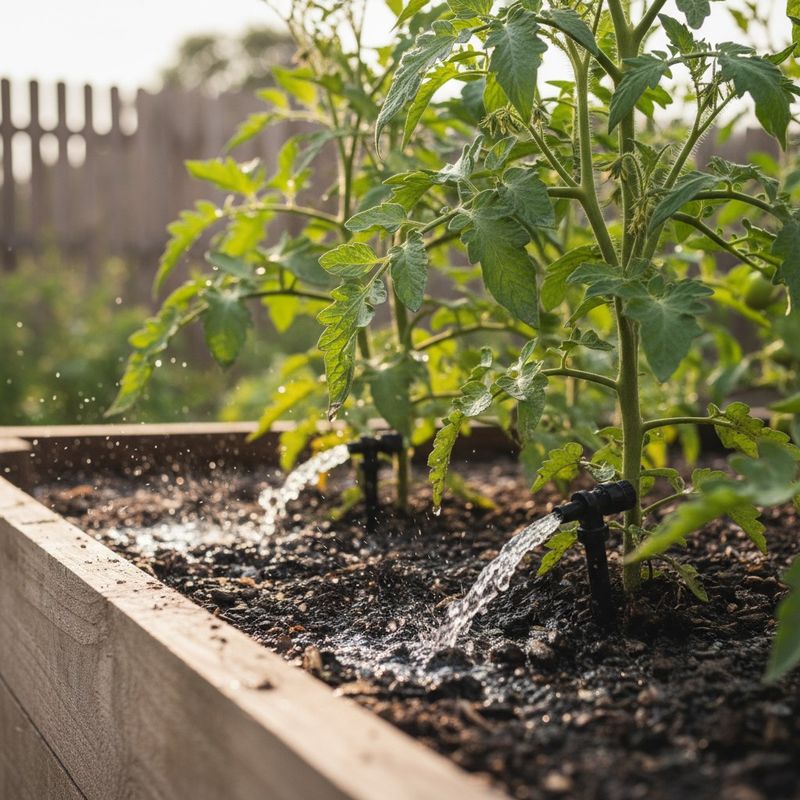 Deliver water at the soil surface