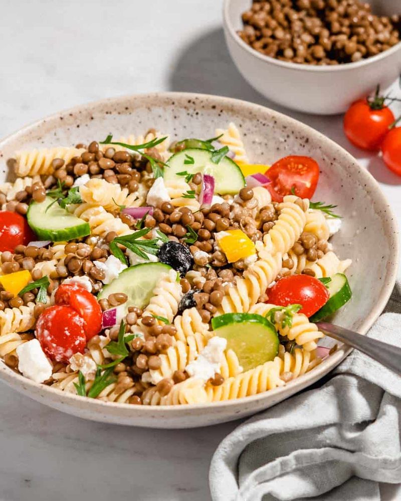 Lentil Pasta Salad