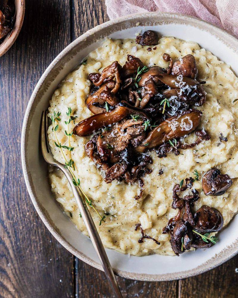 Mushroom risotto