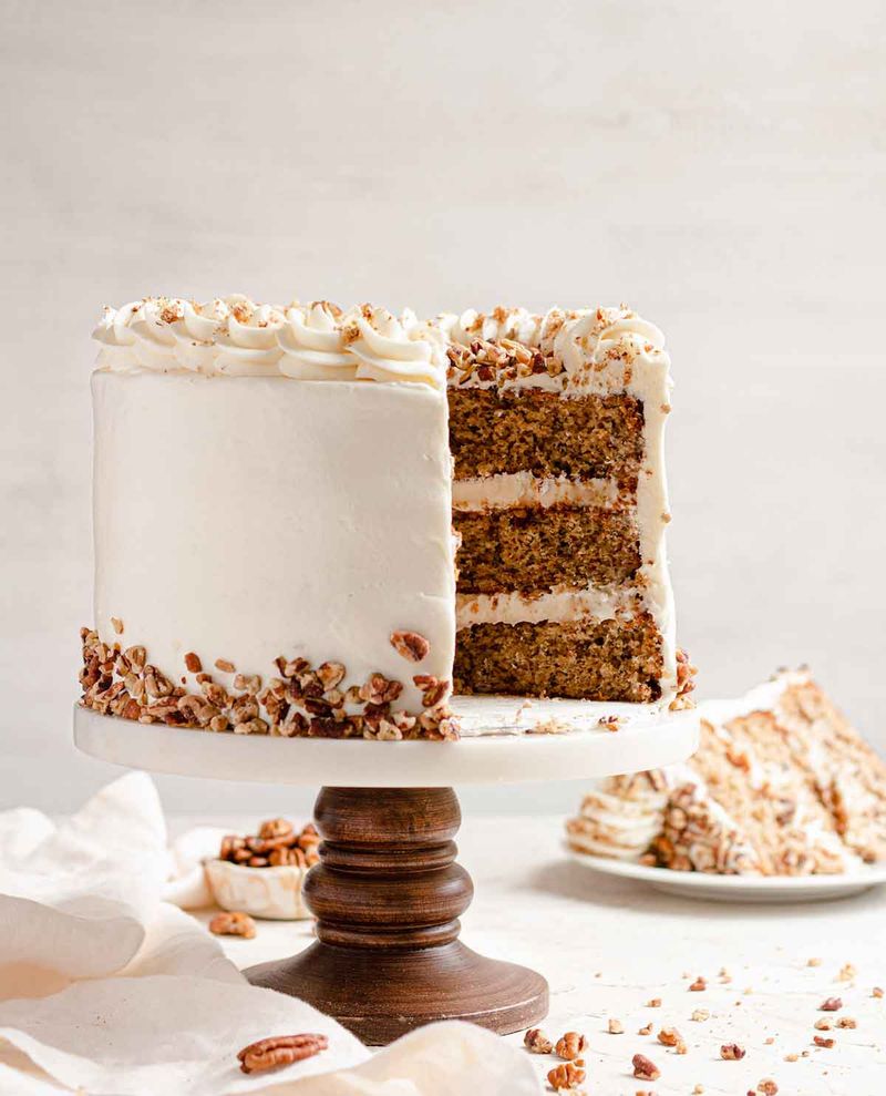 Hummingbird Cake with Pecan Crunch