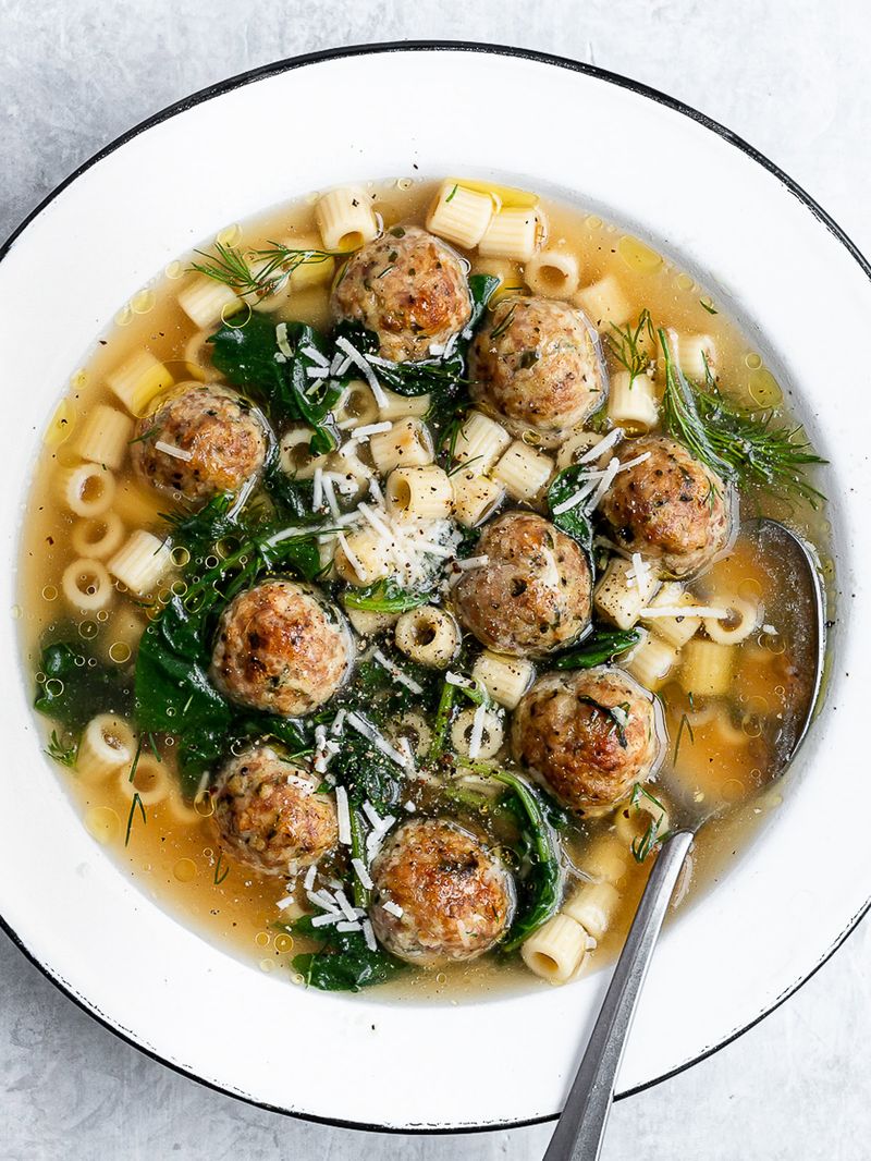 Minestra Maritata (Italian Wedding Soup)