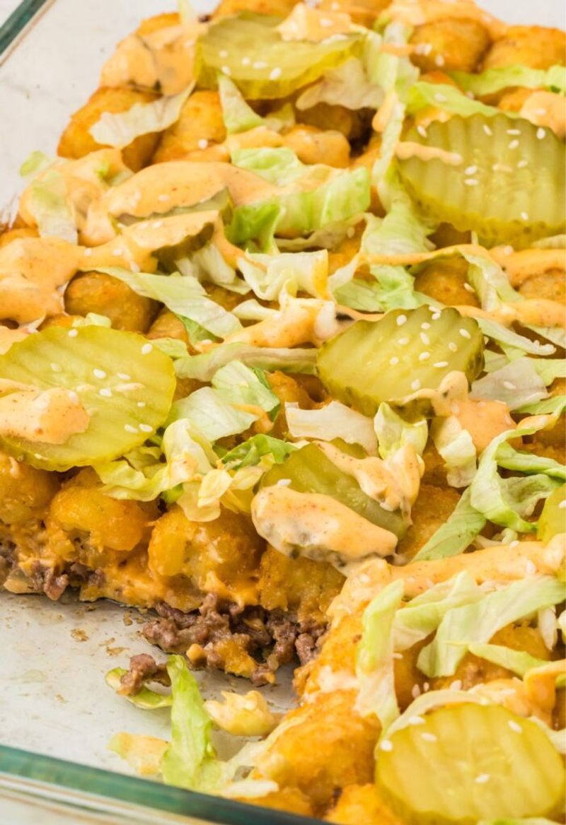 Big Mac Tater Tot Casserole