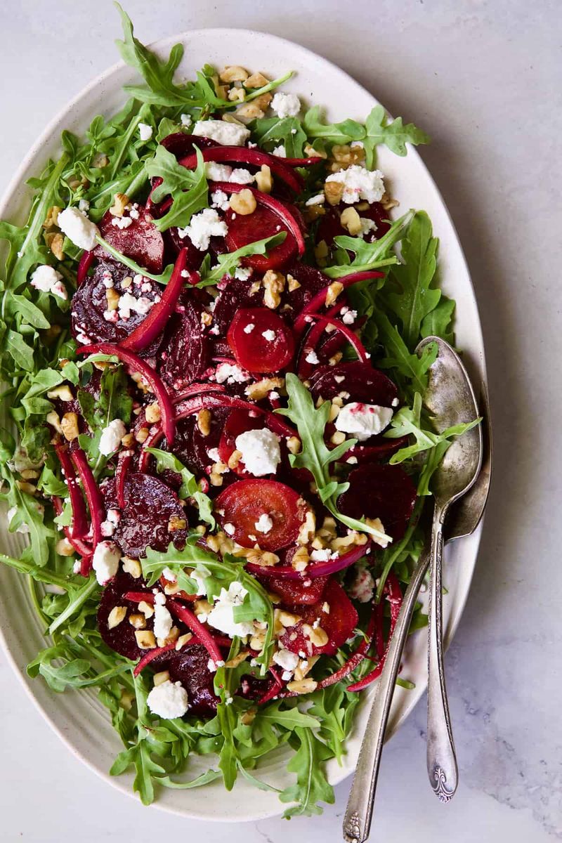 Beet, Apple, and Walnut Salad