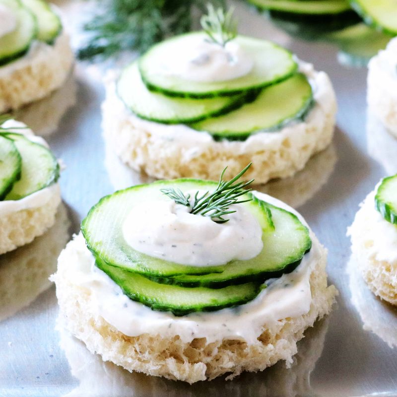 Mini Cucumber Sandwiches