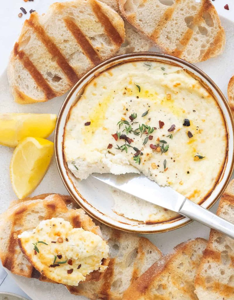 Baked ricotta with herbs