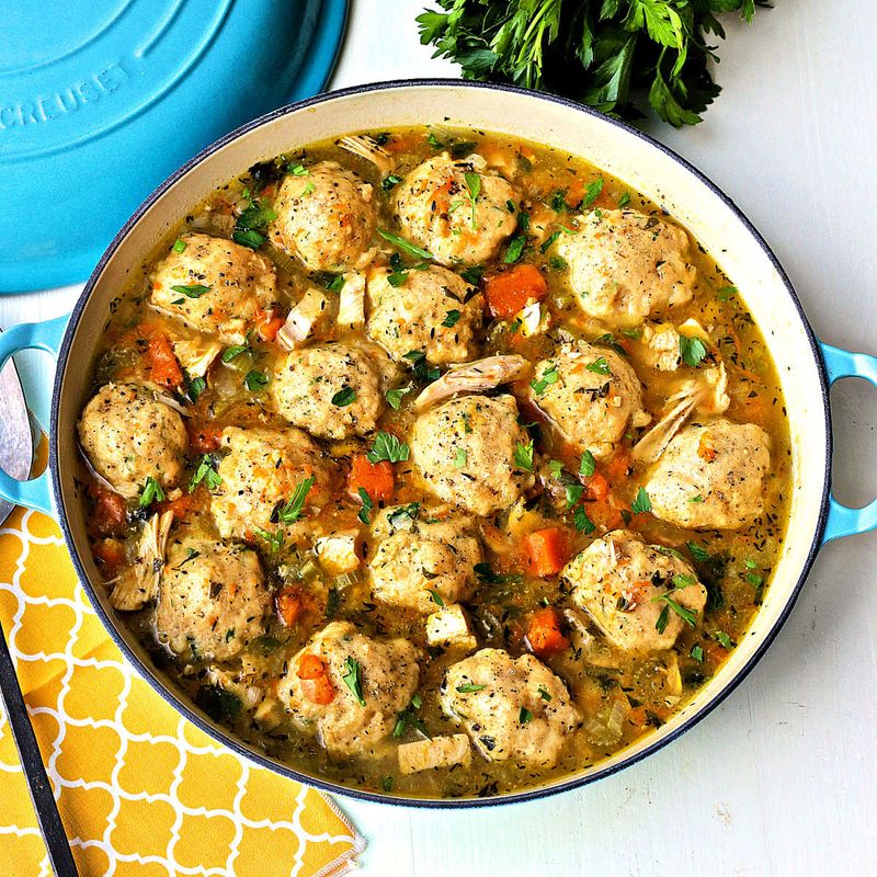 Lightened-Up Chicken and Dumplings